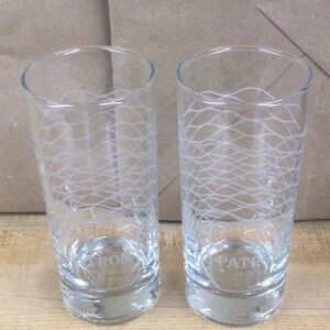 New 2 Patron Tequila Glasses